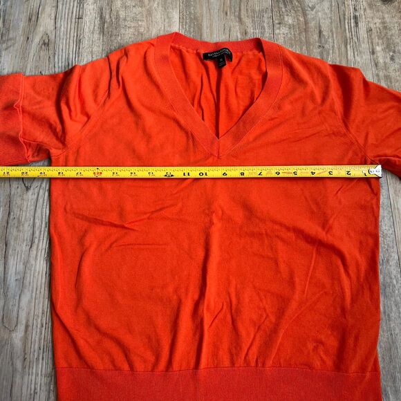 Banana Republic Sweater Top Women's M Orange Knit Formal - Picture 5 of 6